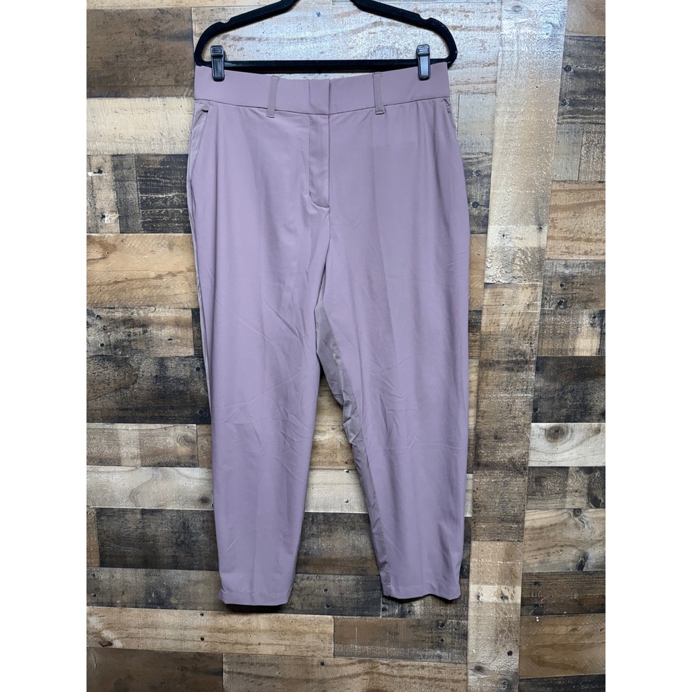 Nike Dri-FIT Golf Pants Womens XL Mauve Purple‎ Tapered Ankle Trouser Activewear